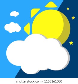 Day or night Weather - Vector