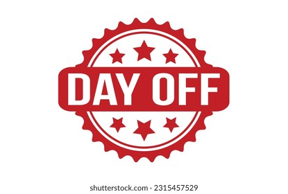 Day Off Rubber Stamp Seal Vector