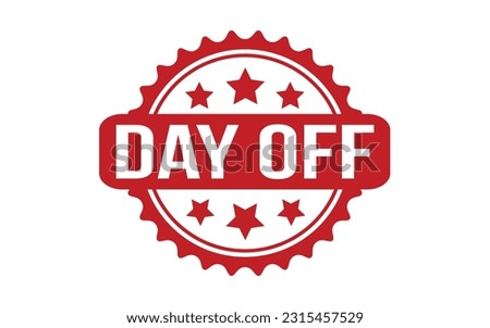 Day Off Rubber Stamp Seal Vector