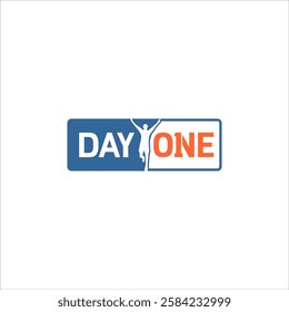 day one logo icon, calendar vector design, potential sport winner design. victory day concept