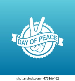 Day of Peace Logo. Vector Illustration. EPS 10