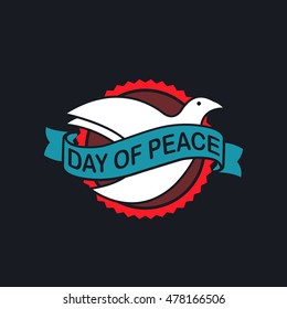 Day of Peace Logo. Vector Illustration. EPS 10