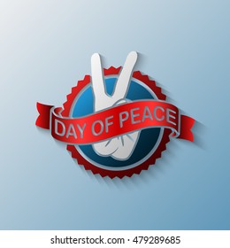 Day of Peace Logo. Vector Illustration. EPS10