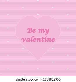 Valentine’s day pink background with path of hearts, white hearts and lettering in the hole. Design for banners, cards and wedding invitation