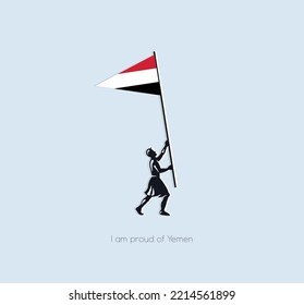 day of pride in your country. A beautiful postcard for any projects. Yemen