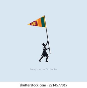 day of pride in your country. A beautiful postcard for any projects. Sri Lanka