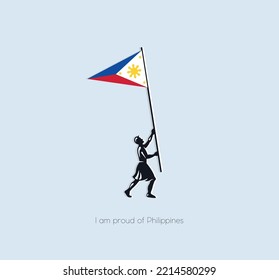 day of pride in your country. A beautiful postcard for any projects. Philippines