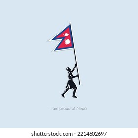 day of pride in your country. A beautiful postcard for any projects. Nepal