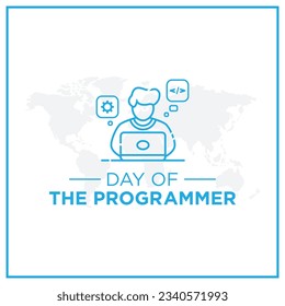 Day of the programmer greetings vector.