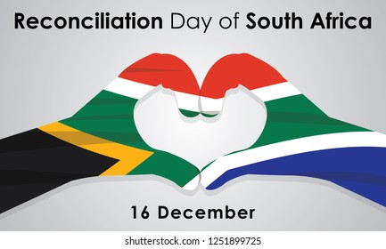 The Day Of Reconciliation Is A Public Holiday In South Africa Held Annually On 16 December Design Vector Illustration