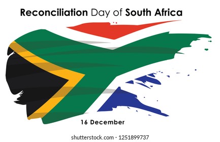 The Day of Reconciliation is a public holiday in South Africa held annually on 16 December design vector illustration