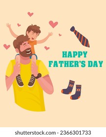 Un día para recordar al Padre que cada niño debe pensar en Es un feriado familiar. Es una celebración para papá. Este producto es un diseño que un padre le da amor a su hijo.