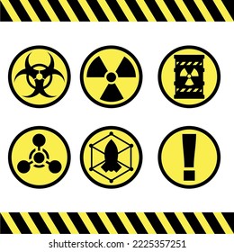Day of Remembrance for all Victims of Chemical Warfare, con set dangerous yellow
