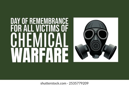 Day of Remembrance for All Victims of Chemical Warfare. smart design, Holiday concept. Template for background, banner, card, poster 