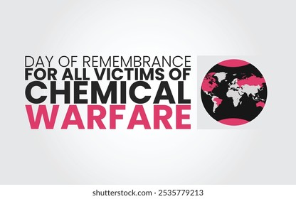 Day of Remembrance for All Victims of Chemical Warfare. smart design, Holiday concept. Template for background, banner, card, poster 