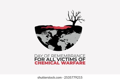 Day of Remembrance for All Victims of Chemical Warfare. smart design, Holiday concept. Template for background, banner, card, poster 