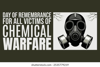 Day of Remembrance for All Victims of Chemical Warfare. smart design, Holiday concept. Template for background, banner, card, poster 