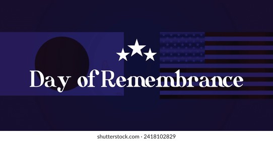 Day Of Remembrance Text illustration Design