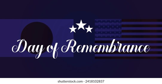Day Of Remembrance Text illustration Design