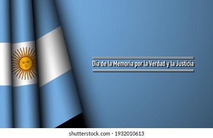 The Day of Remembrance for Truth and Justice Background Design. Translate : The Day of Remembrance for Truth and Justice. Vector Illustration.