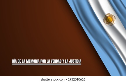 The Day of Remembrance for Truth and Justice Background Design. Translate : The Day of Remembrance for Truth and Justice. Vector Illustration.