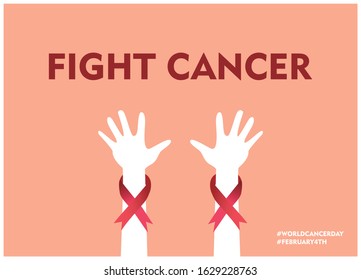 day of resistance and care for cancer sufferers in the world. FIGHT CANCER