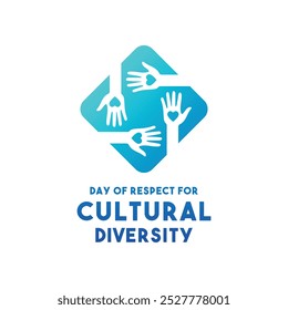 Day of Respect for Cultural Diversity. Gradient colors. Eps 10.