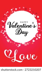 Valentine’s day romantic couple surrounded by shining particles and star lights, vector design