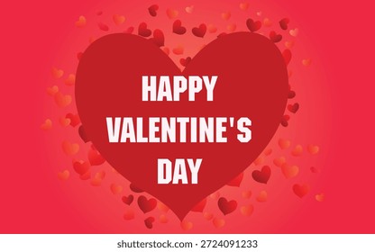 Pareja romántica del día de San Valentín rodeada de partículas brillantes y luces de estrellas, diseño de Vector	