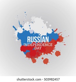 The Day of Russia, Vector Russian Independence Day Celebrating. Great for Greeting card, poster and banner.