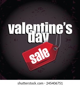 ValentineÃ¢Â?Â?s Day sale tag design Royalty free EPS 10 vector stock illustration