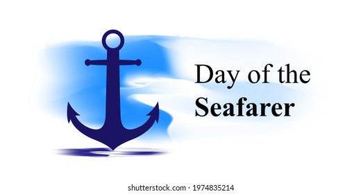 Day of the seafarer, vector illustration   