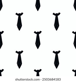 Father’s Day. Seamless pattern with black neckties. Template for Notebook covers, pattern for wallpapers, textile. flat vector