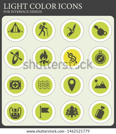 day of skouts web icons for user interface design