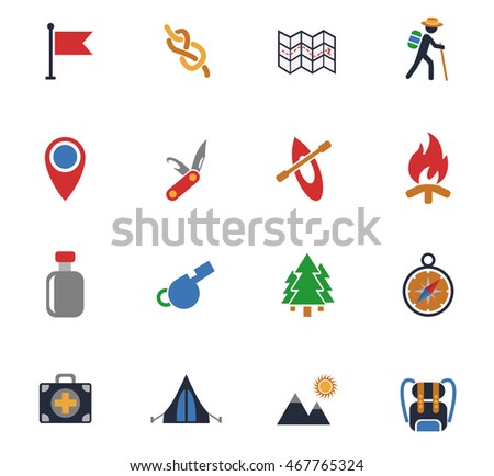 day of skouts web icons for user interface design
