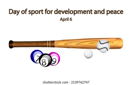 Day of sport for development and peace, art video illustration.