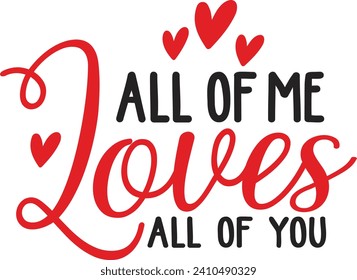 Diseño de frases de texto en el Día de San Valentín sobre fondo aislado transparente y simple para camisa, capucha, sudadera, ropa, tarjeta, etiqueta, taza, icono, afiche o placa