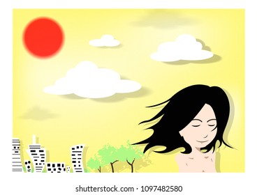 day time and the girl 