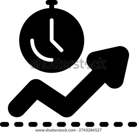 Day Trading Black Icon Design