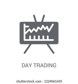 Day trading icon. Trendy Day trading logo concept on white background from business collection. Suitable for use on web apps, mobile apps and print media.