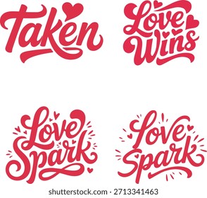 Valentinstag T-Shirt Design Paket - Romantisch, niedlich, Liebe Zitate und paar Grafiken Sammlung