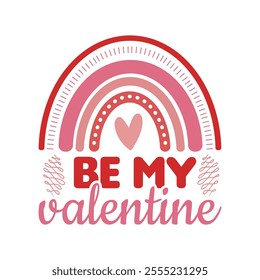 A Valentine’s Day t-shirt design featuring romantic themes like hearts, roses, cupids, and love-themed quotes such as "Be Mine" or "Love is in the Air." Styled in soft, warm colors like red, pink,