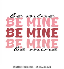 A Valentine’s Day t-shirt design featuring romantic themes like hearts, roses, cupids, and love-themed quotes such as "Be Mine" or "Love is in the Air." Styled in soft, warm colors like red, pink,