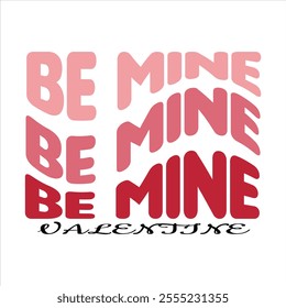 A Valentine’s Day t-shirt design featuring romantic themes like hearts, roses, cupids, and love-themed quotes such as "Be Mine" or "Love is in the Air." Styled in soft, warm colors like red, pink,