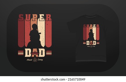 Father’s day t-shirt design Super Dad