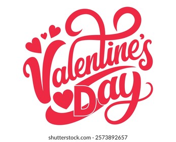valentine’s day typography art design