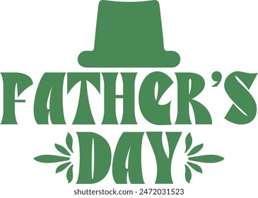 Father’s Day typography design on plain white transparent isolated background for sign, card, shirt, hoodie, sweatshirt, apparel, tag, mug, icon, poster or badge