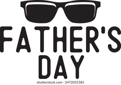 Father’s Day typography design on plain white transparent isolated background for sign, card, shirt, hoodie, sweatshirt, apparel, tag, mug, icon, poster or badge