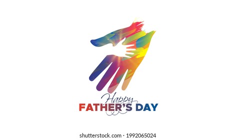 Father’s Day. Typography. Happy Father’s Day greeting card. Vector illustration.