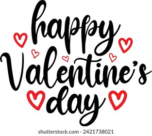 Texto de tipografía del Día de San Valentín sobre fondo aislado transparente y simple para tarjeta, camisa, capucha, sudadera, ropa, etiqueta, taza, icono, afiche o placa